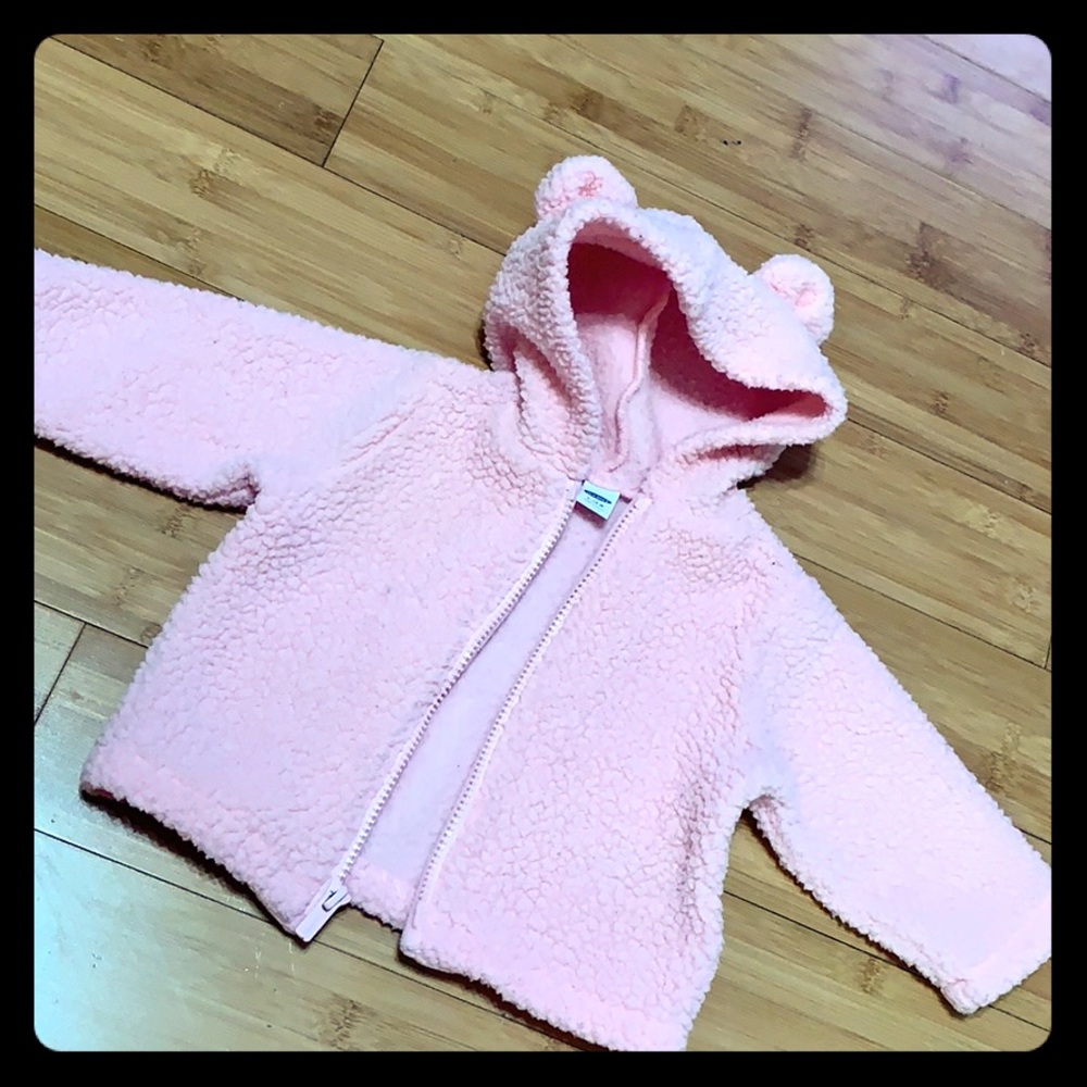 Baby pink little bear jacket (super soft)